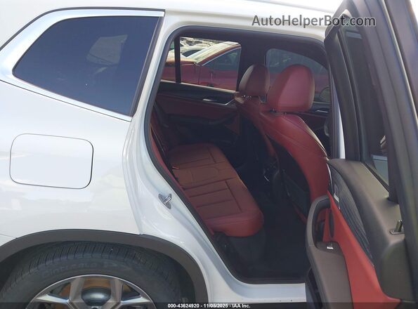 5UX43DP08P9N72475 2023 BMW X3 White Widok naklejki z numerem VIN