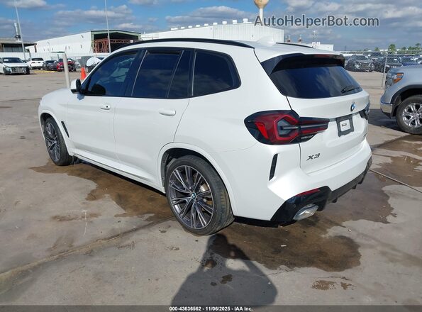 5UX43DP09N9K81688 2022 BMW X3 Белый Задняя левая четверть