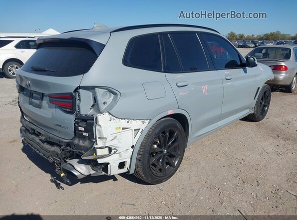 5UX43DP0XN9L09255 2022 BMW X3 Серый Задняя правая четверть