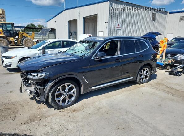 5UX53DP00P9S19524 2023 BMW X3 Черный Передняя левая четверть