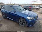 2022 Bmw X3 Xdrive30i Blue vin: 5UX53DP01N9M44080