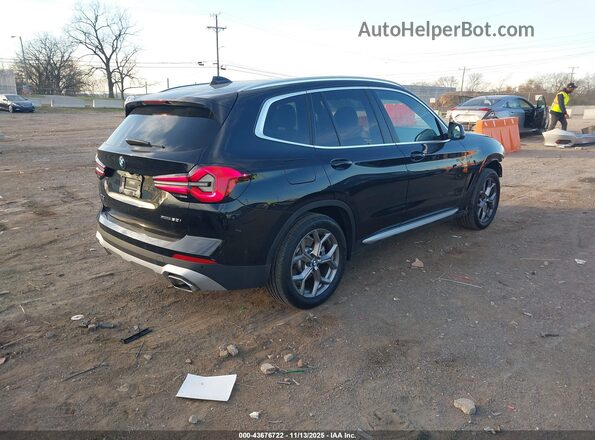 5UX53DP01P9R33873 2023 BMW X3 Black Задня права чверть