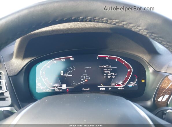 5UX53DP01P9R33873 2023 BMW X3 Black Вид задніх сидінь