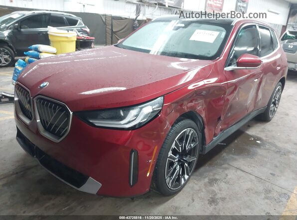 5UX53GP01S9Z68892 2025 BMW X3 Красный Передняя левая четверть