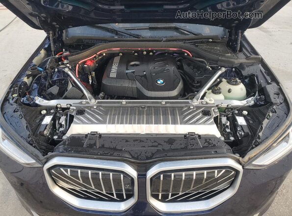 5UX53GP09S9017825 2025 BMW X3 Синий Вид подкапотного пространства