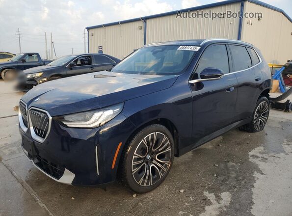 5UX53GP09S9017825 2025 BMW X3 Синий Передняя левая четверть