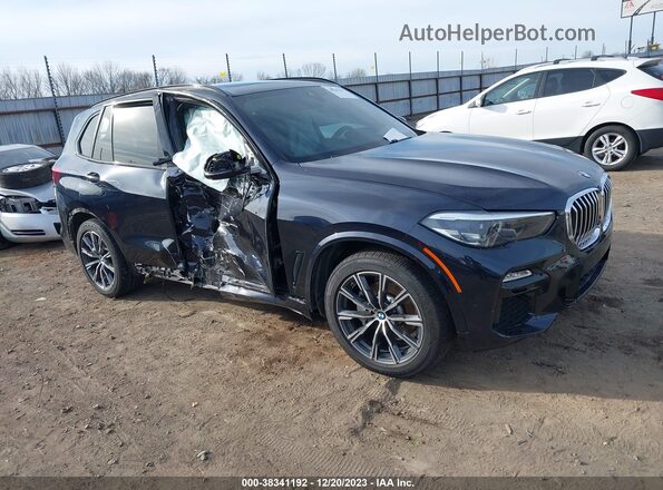 5UXCR6C50KLL40147 2019 BMW X5 Dark Blue Передняя правая четверть