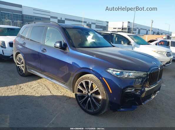 5UXCX6C08N9L67804 2022 BMW X7 Синий Передняя правая четверть