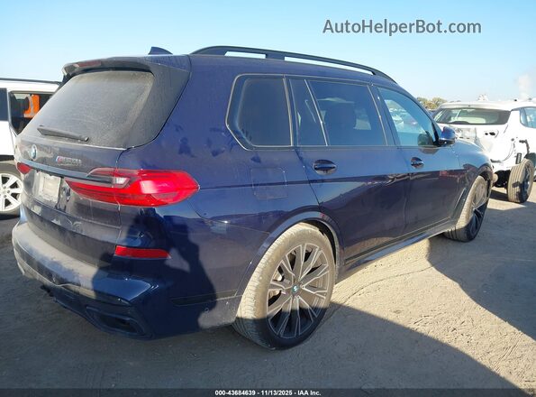 5UXCX6C08N9L67804 2022 BMW X7 Синий Задняя правая четверть