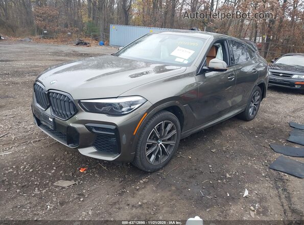 5UXCY6C05P9N67409 2023 BMW X6 Зеленый Передняя левая четверть