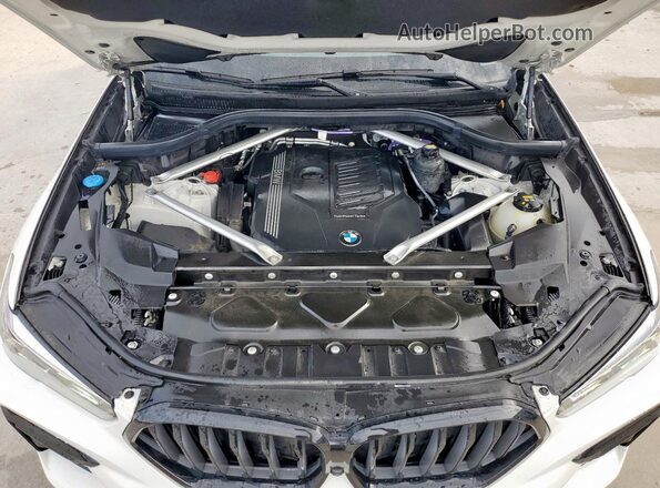 5UXCY6C08P9N77173 2023 BMW X6 White Շարժիչի բաժամունքի տեսք
