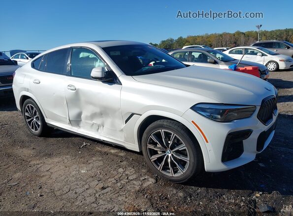 5UXCY6C09P9N44697 2023 BMW X6 White Widok z przodu