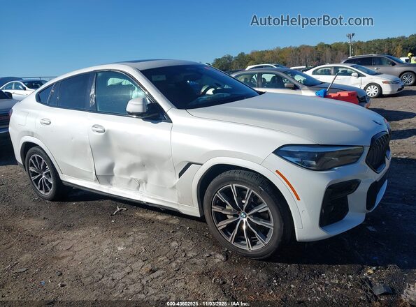 5UXCY6C09P9N44697 2023 BMW X6 White Przód prawy