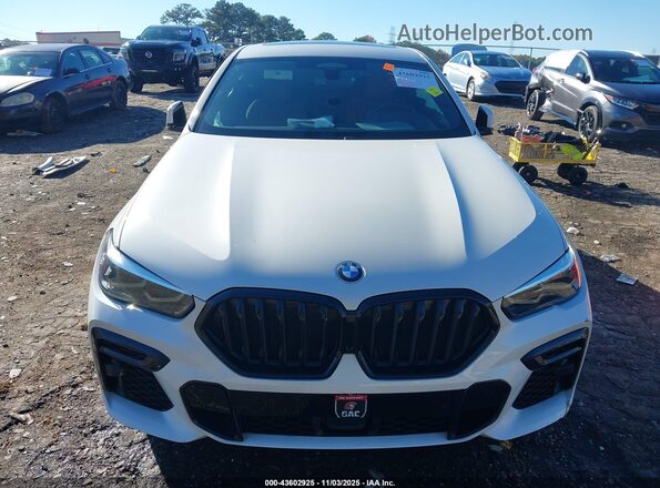 5UXCY6C09P9N44697 2023 BMW X6 White Widok zestawu wskaźników