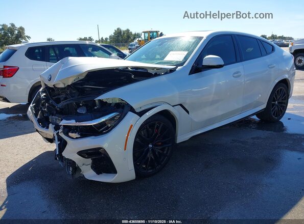 5UXCY6C09P9R58739 2023 BMW X6 White Передня ліва чверть