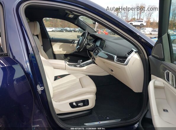 5UXCY8C01L9C99998 2020 BMW X6 Синий Вид салона спереди