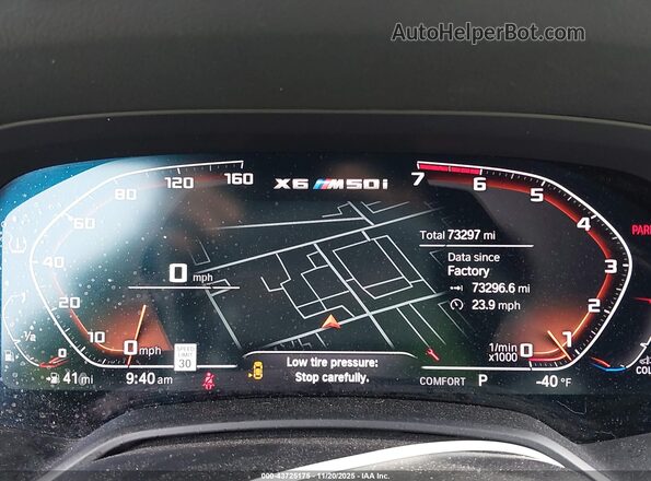 5UXCY8C01L9C99998 2020 BMW X6 Синий Вид задних сидений
