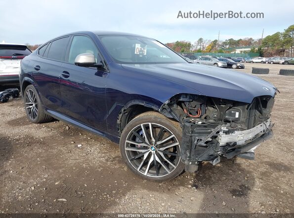 5UXCY8C01L9C99998 2020 BMW X6 Синий Передняя правая четверть
