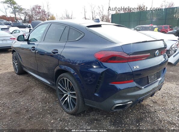 5UXCY8C01L9C99998 2020 BMW X6 Синий Задняя левая четверть
