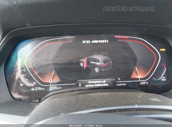 5UXCY8C04L9B31031 2020 BMW X6 Серый Вид задней части салона