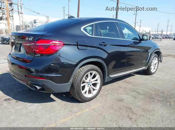5UXKU0C55G0F92432 2016 BMW X6 Черный Задняя правая четверть
