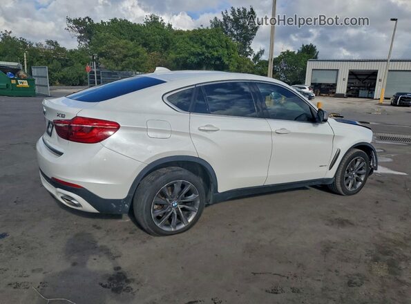 5UXKU2C55J0X51627 2018 BMW X6 Белый Задняя правая четверть