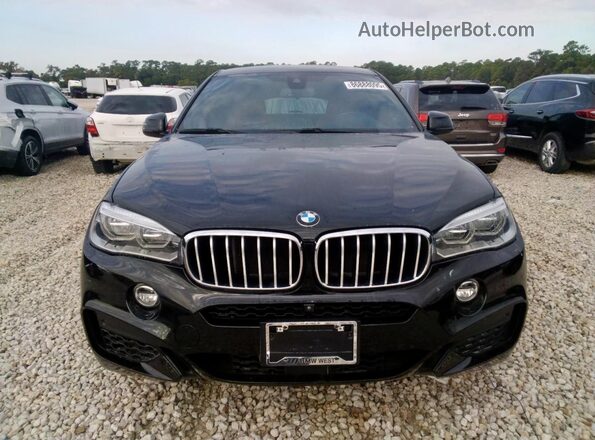 5UXKU6C53J0W39111 2018 BMW X6 Черный Вид спереди
