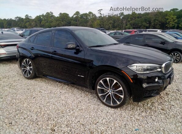 5UXKU6C53J0W39111 2018 BMW X6 Черный Передняя правая четверть