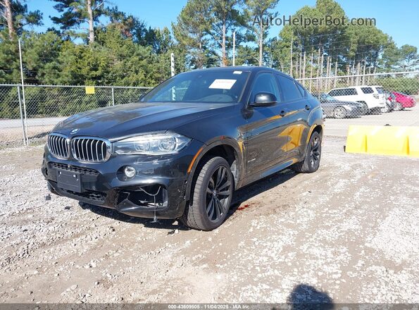 5UXKU6C58KLP60457 2019 BMW X6 Черный Передняя левая четверть