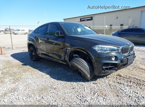 5UXKU6C58KLP60457 2019 BMW X6 Черный Передняя правая четверть