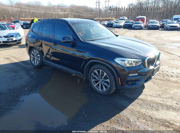 5UXTR9C54KLD98718 2019 BMW X3 Черный Передняя правая четверть