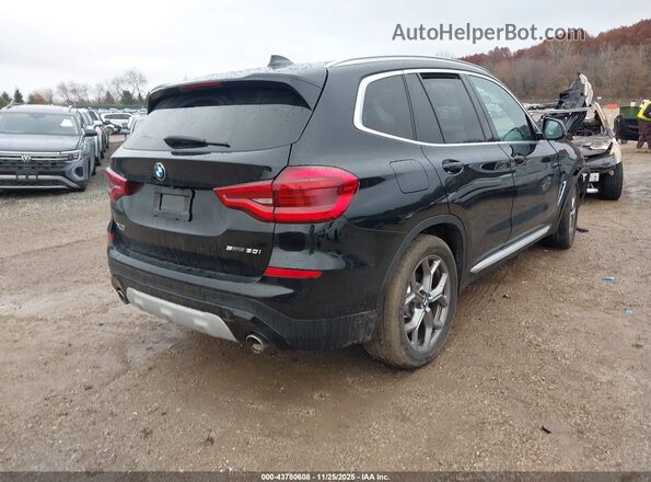 5UXTY5C0XM9E39935 2021 BMW X3 Черный Задняя правая четверть