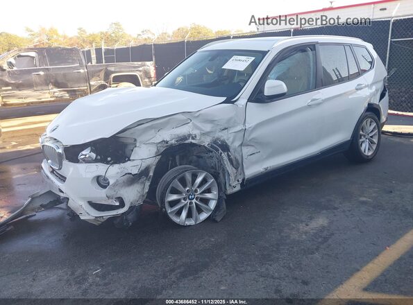 5UXWZ7C36H0V89029 2017 BMW X3 Белый Передняя левая четверть