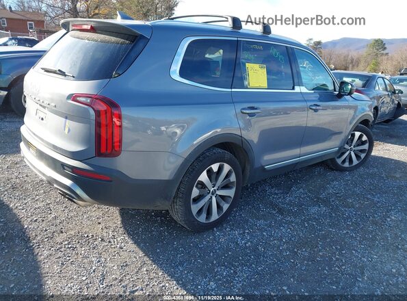 5XYP3DHC7NG228414 2022 KIA TELLURIDE Серебряный Задняя правая четверть
