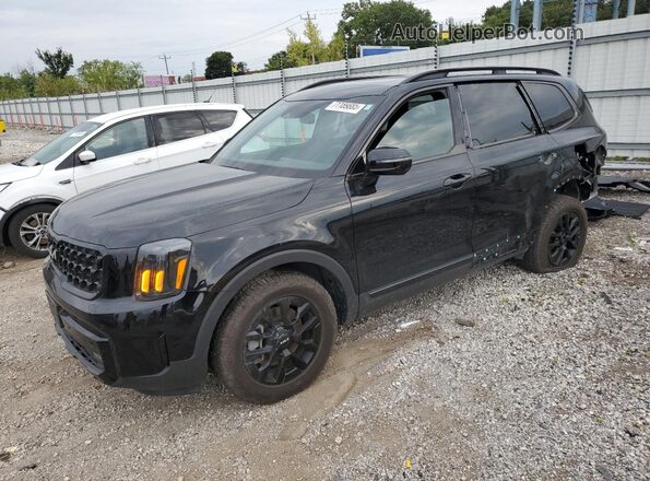 5XYP5DGC2RG475356 2024 KIA TELLURIDE Black Առջևի ձախ երեք քառորդ տեսարան