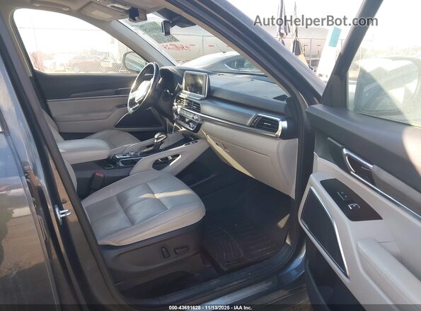 5XYP5DHC5MG098657 2021 KIA TELLURIDE Серый Вид салона спереди