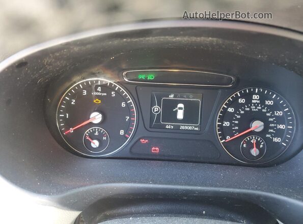 5XYPG4A39GG047798 2016 KIA SORENTO White Widok zestawu wskaźników