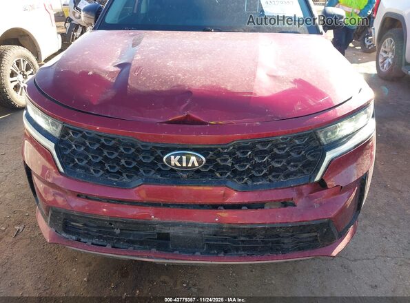 5XYRK4LF9MG066474 2021 KIA SORENTO Темно-бордовый Вид спереди