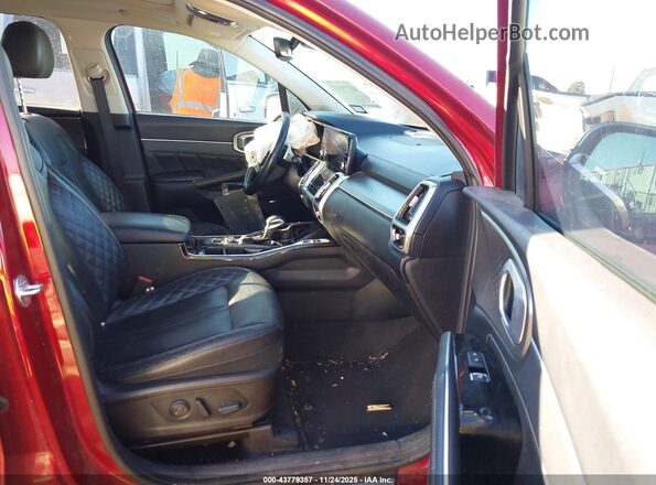 5XYRK4LF9MG066474 2021 KIA SORENTO Темно-бордовый Вид салона спереди