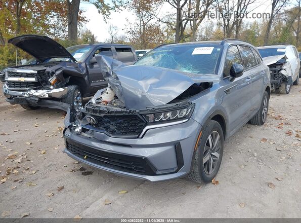 5XYRL4LC3MG060656 2021 KIA SORENTO Серый Передняя левая четверть