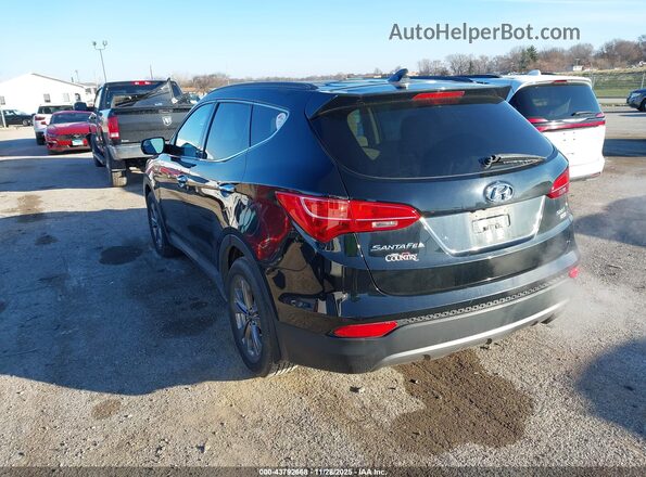 5XYZUDLB2GG330484 2016 HYUNDAI SANTA FE SPORT Black Հետևի ձախ