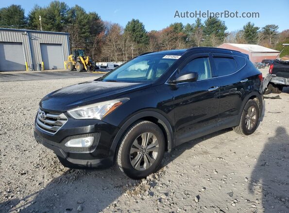5XYZUDLB3GG345527 2016 HYUNDAI SANTA Черный Передняя левая четверть