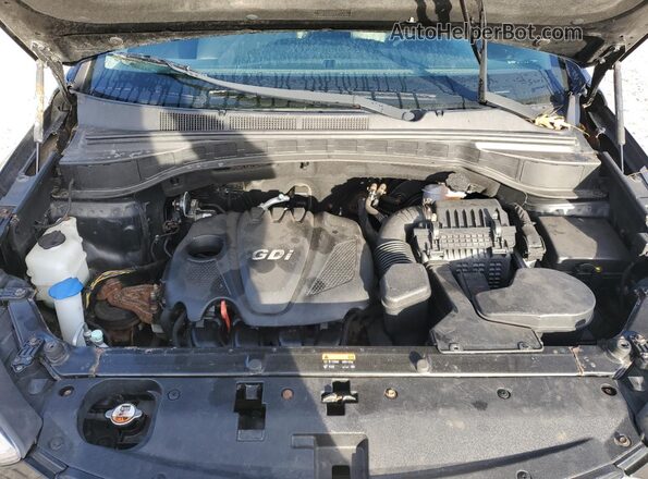 5XYZUDLB3GG345527 2016 HYUNDAI SANTA Черный Вид подкапотного пространства
