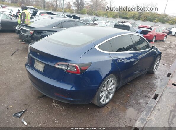 5YJ3E1EA3LF740749 2020 TESLA MODEL 3 Синий Задняя правая четверть
