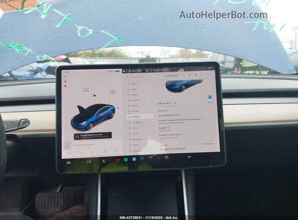 5YJ3E1EA3LF740749 2020 TESLA MODEL 3 Синий 