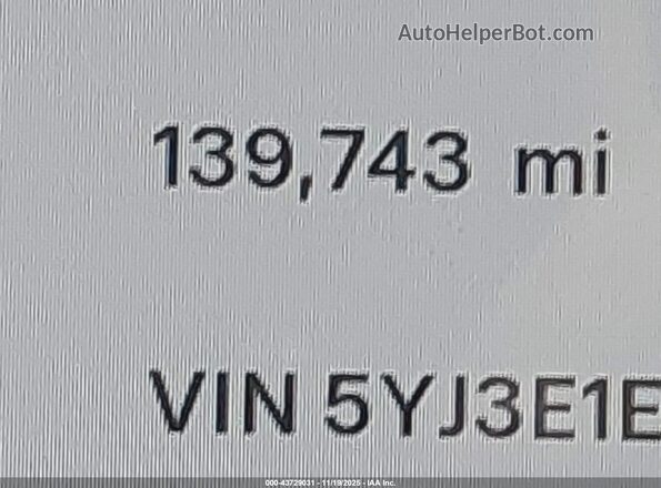 5YJ3E1EA3LF740749 2020 TESLA MODEL 3 Синий 