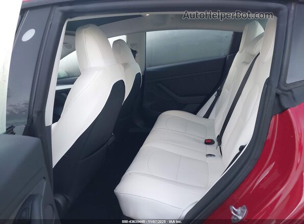 5YJ3E1EA6PF504893 2023 TESLA MODEL 3 Red Вид наклейки з VIN-кодом