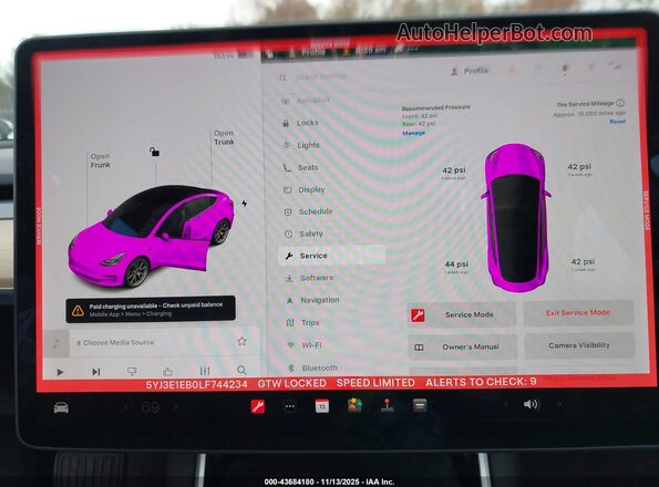 5YJ3E1EB0LF744234 2020 TESLA MODEL 3 Серый 