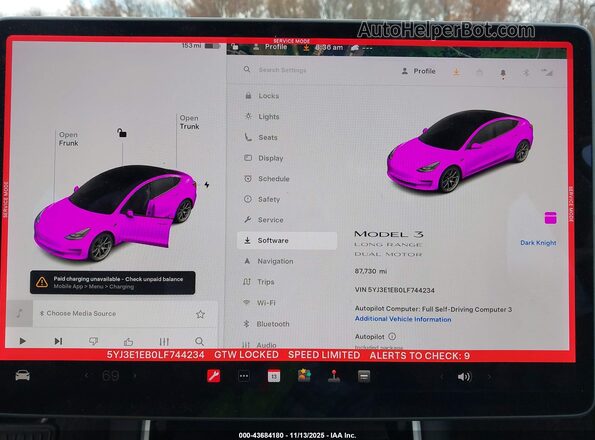 5YJ3E1EB0LF744234 2020 TESLA MODEL 3 Серый Вид задних сидений