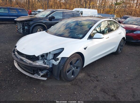 5YJ3E1EB1NF326901 2022 TESLA MODEL 3 White Przód lewy